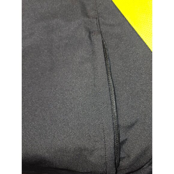 Nike Dri-Fit Half-Zip Jacket XL Pullover Black & Fluorescent Yellow Lightweight - Picture 7 of 9